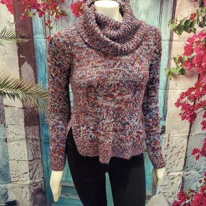 3/$20 Derek Heart Red Cowl Neck & Blue Sweater